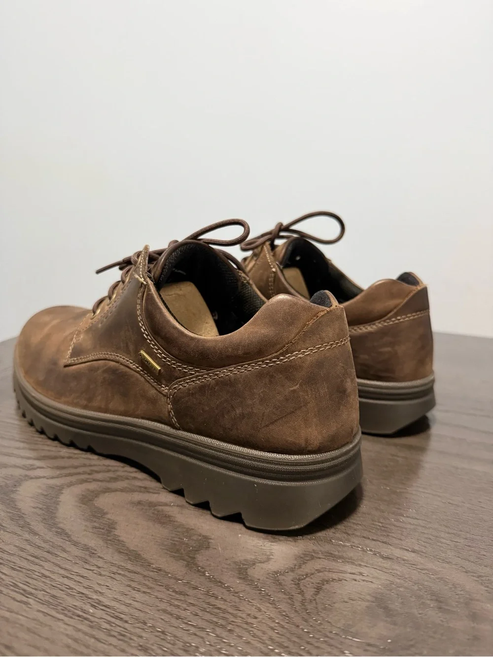 ECCO Men’s Gore-Tex Waterproof Leather Oxford Shoes Brown‎ Lace-Up Size US 9,5